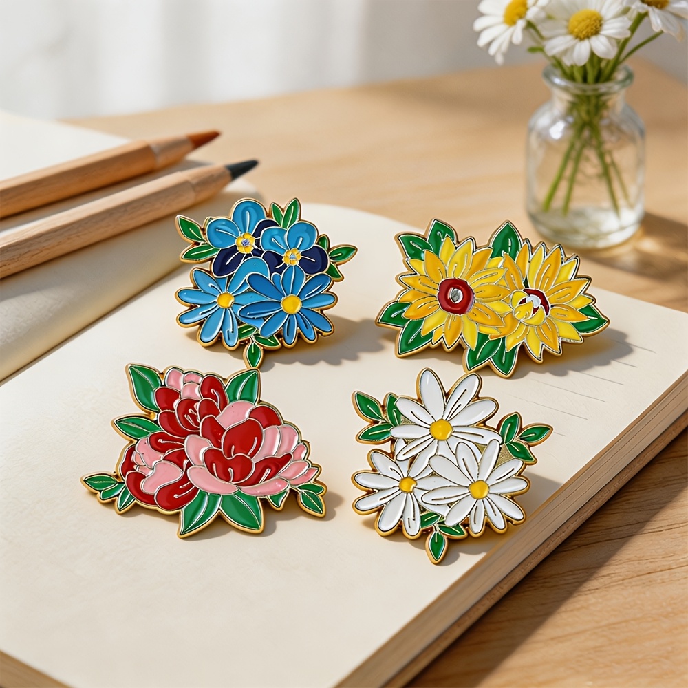 Fresh Flower Badge Collar Accessory, Elegant Matching Jewelry